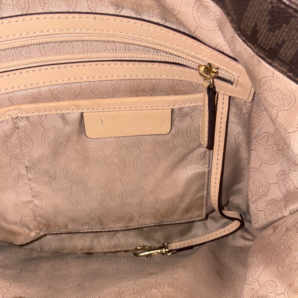 Michael Kors Dark Brown Monogram Tote - Picture 10 of 13